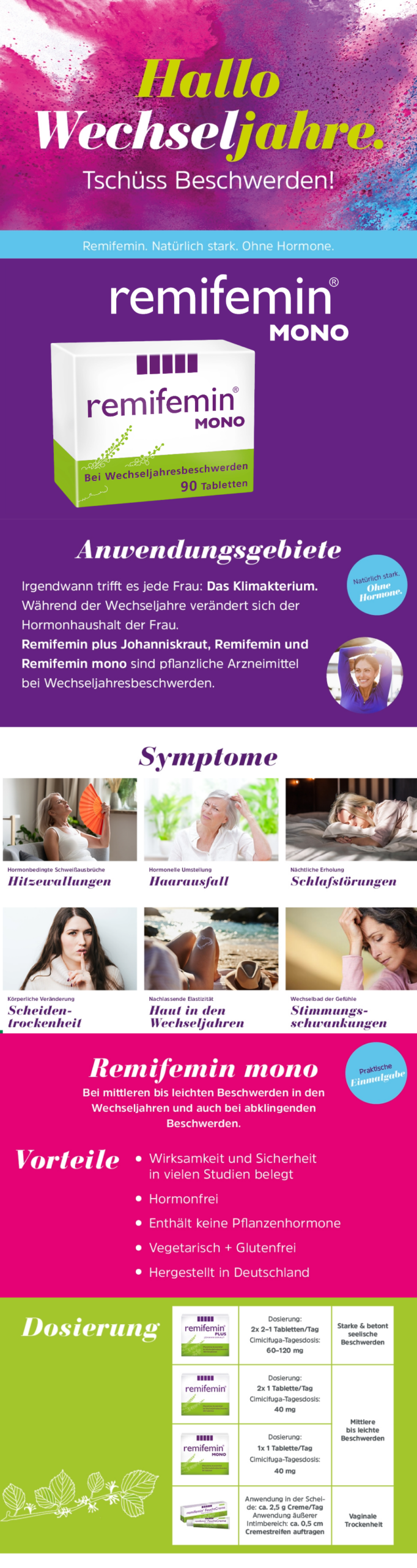 wassereinlagerung wechseljahre homöopathie